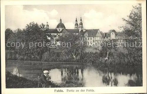Fulda Partie an der Fulda Kat. Fulda
