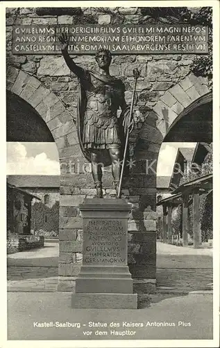 Kastell Saalburg Statue Kaiser Antonius Pius Kat. Bad Homburg v.d. Hoehe
