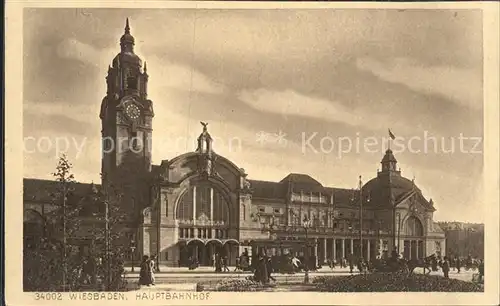 Wiesbaden Hauptbahnhof Kat. Wiesbaden