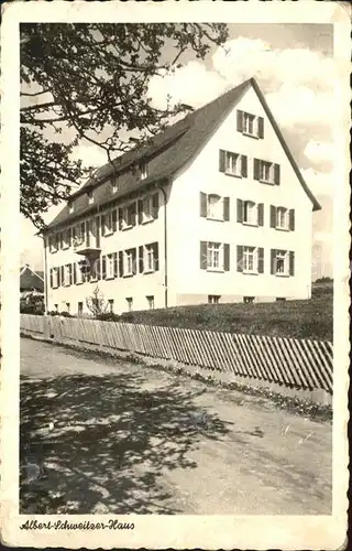 Goerwihl Albert Schweitzer Haus Hoehenluftkurort Kat. Goerwihl