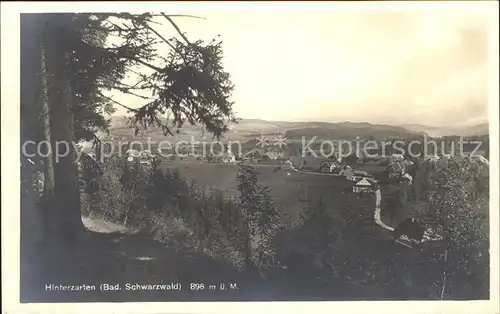 Hinterzarten Panorama Schwarzwald Waldweg Kat. Hinterzarten