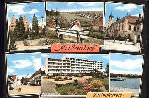 Aulendorf Schloss Strassenpartie Parksanatorium Kneippkurort Badesee Kat. Aulendorf