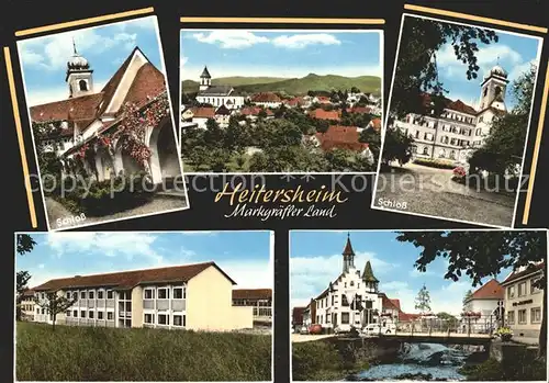 Heitersheim Schloss Kirche Schule Markgraefler Land Kat. Heitersheim