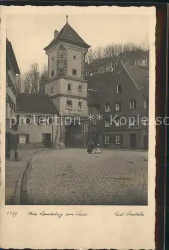 Landsberg Lech Turm Torbogen Kat. Landsberg am Lech