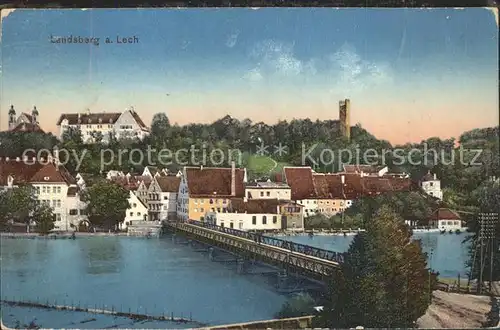 Landsberg Lech Lech Bruecke Altstadt Kat. Landsberg am Lech