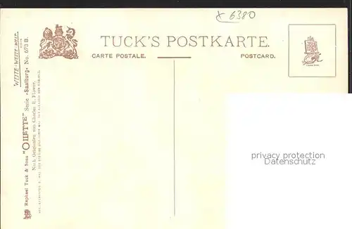 Kastell Saalburg Canaba von der Porta Sinistra Oilette Tucks No. 673 B Kuenstler Charles E. Flower Kat. Bad Homburg v.d. Hoehe