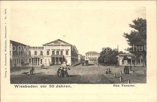 Wiesbaden vor 50 Jahren Theater Kat. Wiesbaden