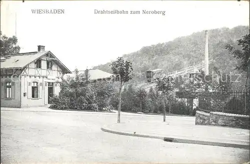 Wiesbaden Drahtseilbahn zum Neroberg Kat. Wiesbaden