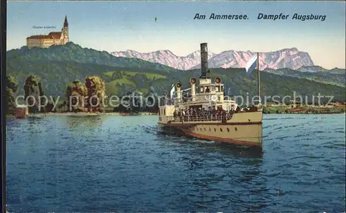 Diessen Ammersee Dampfer Augsburg Kloster Andechs Alpen Kat. Diessen a.Ammersee