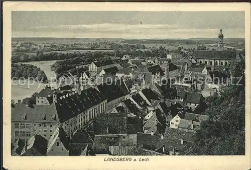 Landsberg Lech Blick ueber die Altstadt Kat. Landsberg am Lech