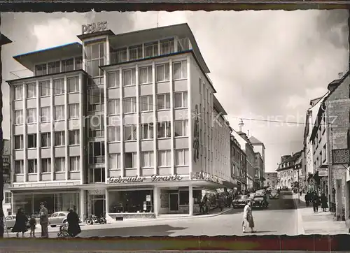 Pirmasens Blick in die Hauptstrasse Neujahrskarte Gebrueder Frank Kat. Pirmasens