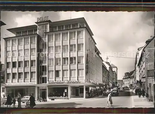 Pirmasens Blick in die Hauptstrasse Neujahrskarte Gebrueder Frank Kat. Pirmasens