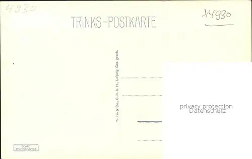 Detmold Bismarckstein und Hermannsdenkmal Teutoburger Wald Trinks Postkarte Kat. Detmold
