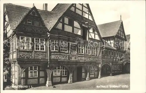 Schwalenberg Historisches Rathaus 16. Jhdt. Kat. Schieder Schwalenberg