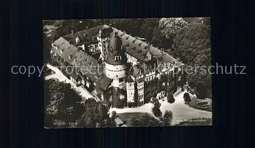 Detmold Schloss Fliegeraufnahme Kat. Detmold