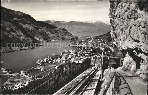 Lungern Bruenigbahn See Alpenpanorama Kat. Lungern