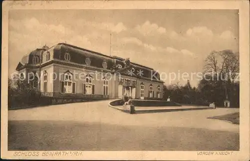 Benrath Schloss Vorderansicht Kat. Duesseldorf