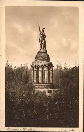 Hermannsdenkmal im Teutoburger Wald Grotenburg Kat. Detmold