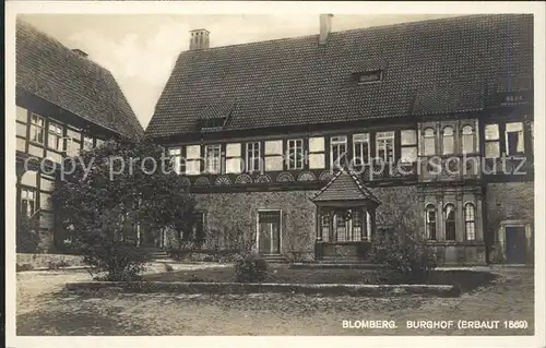 Blomberg Lippe Burghof 16. Jhdt. Kat. Blomberg