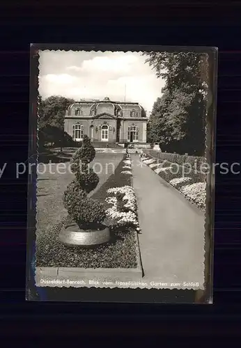 Benrath Blick vom franzoesichen Garten zum Schloss Kat. Duesseldorf