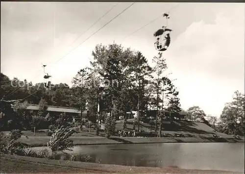 Saarbruecken Deutsch Franzoesischer Garten im Deutschmuehlental Sessellift Kat. Saarbruecken