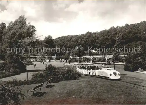 Saarbruecken Deutsch Franzoesischer Garten im Deutschmuehlental Kleinbahn Kat. Saarbruecken