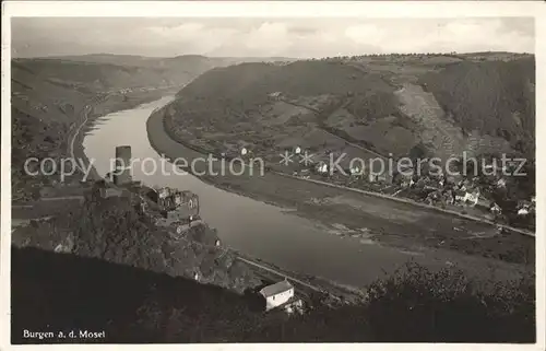 Burgen Mosel Panorama Moseltal Weinberge Kat. Burgen