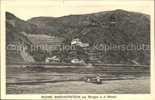 Burgen Mosel Ruine Bischofstein Kat. Burgen