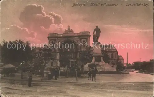 Budapest Centralbahnhof Denkmal Kat. Budapest