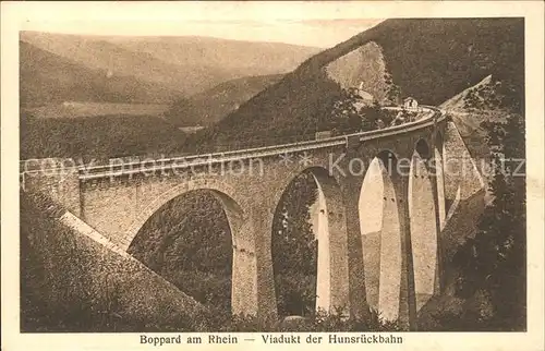 Boppard Rhein Viadukt der Hunsrueckbahn Kat. Boppard