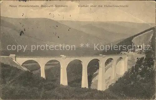 Boppard Rhein Hunsrueckbahn Hubertusschlucht Viadukt Kat. Boppard