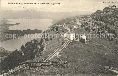 Rigi Staffel Blick auf Staffel und Zugersee / Rigi-Staffel /Bz. Schwyz