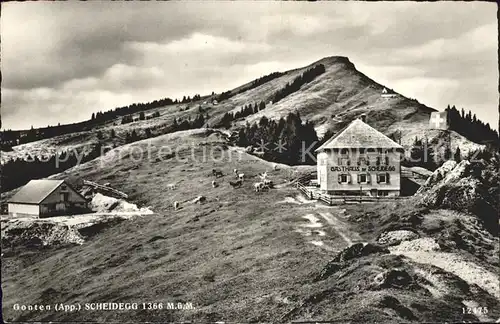 Gonten Berggasthaus zur Scheidegg Kat. Gonten