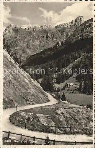 Col du Pillon Route du Pillon Alpenpass Kat. Pillon Col du