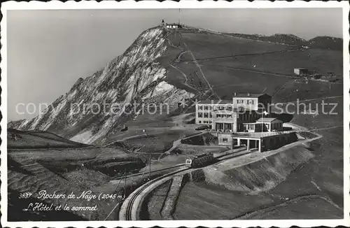 Rochers de Naye Hotel et le sommet Bergbahn Kat. Rochers de Naye