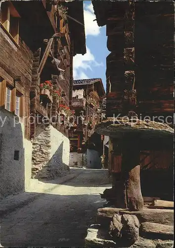 Grimentz Rue du village Kat. Grimentz