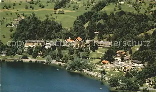 Oberaegeri Kurhaus Laendli aegerisee Fliegeraufnahme Kat. Oberaegeri