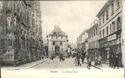 Thann Haut Rhin Elsass La Grand Rue Kat. Thann