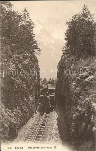 Bruenig BE Passhoehe Bergbahn Kat. Bruenig