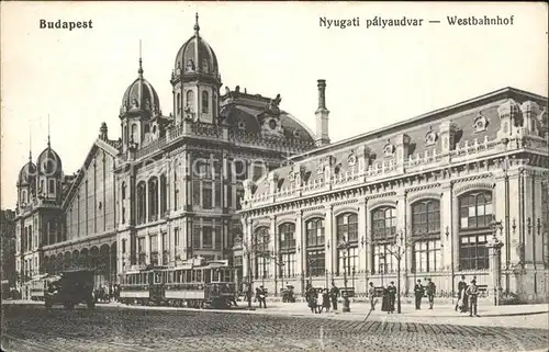 Budapest Nyugati palyaudvar Westbahnhof Kat. Budapest