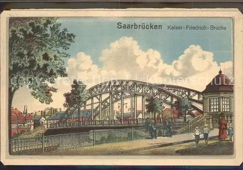 Saarbruecken Kaiser Friedrich Bruecke Kat. Saarbruecken