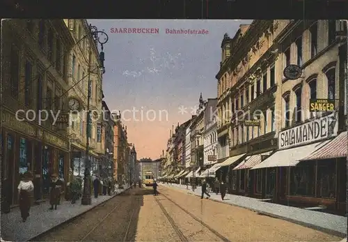 Saarbruecken Bahnhofstrasse Kat. Saarbruecken