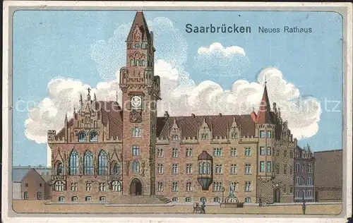 Saarbruecken Neues Rathaus Kat. Saarbruecken