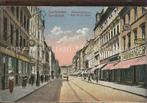 Saarbruecken Bahnhofstrasse Kat. Saarbruecken