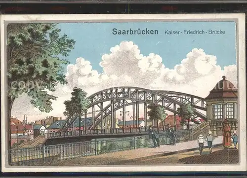 Saarbruecken Kaiser Friedrich Bruecke Kat. Saarbruecken