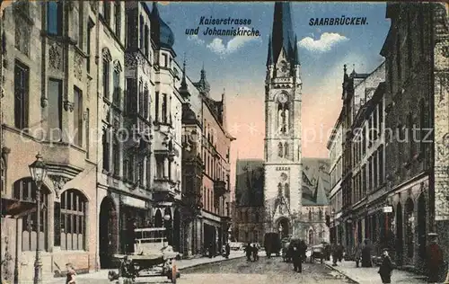 Saarbruecken Kaiserstrasse Johanniskirche Kat. Saarbruecken