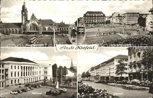 Krefeld Hauptbahnhof Rathaus Kat. Krefeld