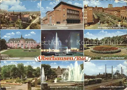 Oberhausen Schloss Oberhausen Stadttheater Europahaus Kat. Oberhausen