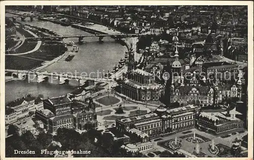 Dresden Fliegeraufnahme Kat. Dresden Elbe