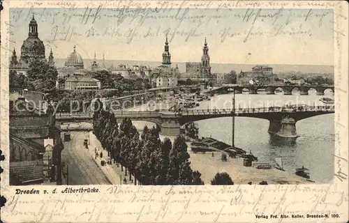 Dresden Albertbruecke Kat. Dresden Elbe